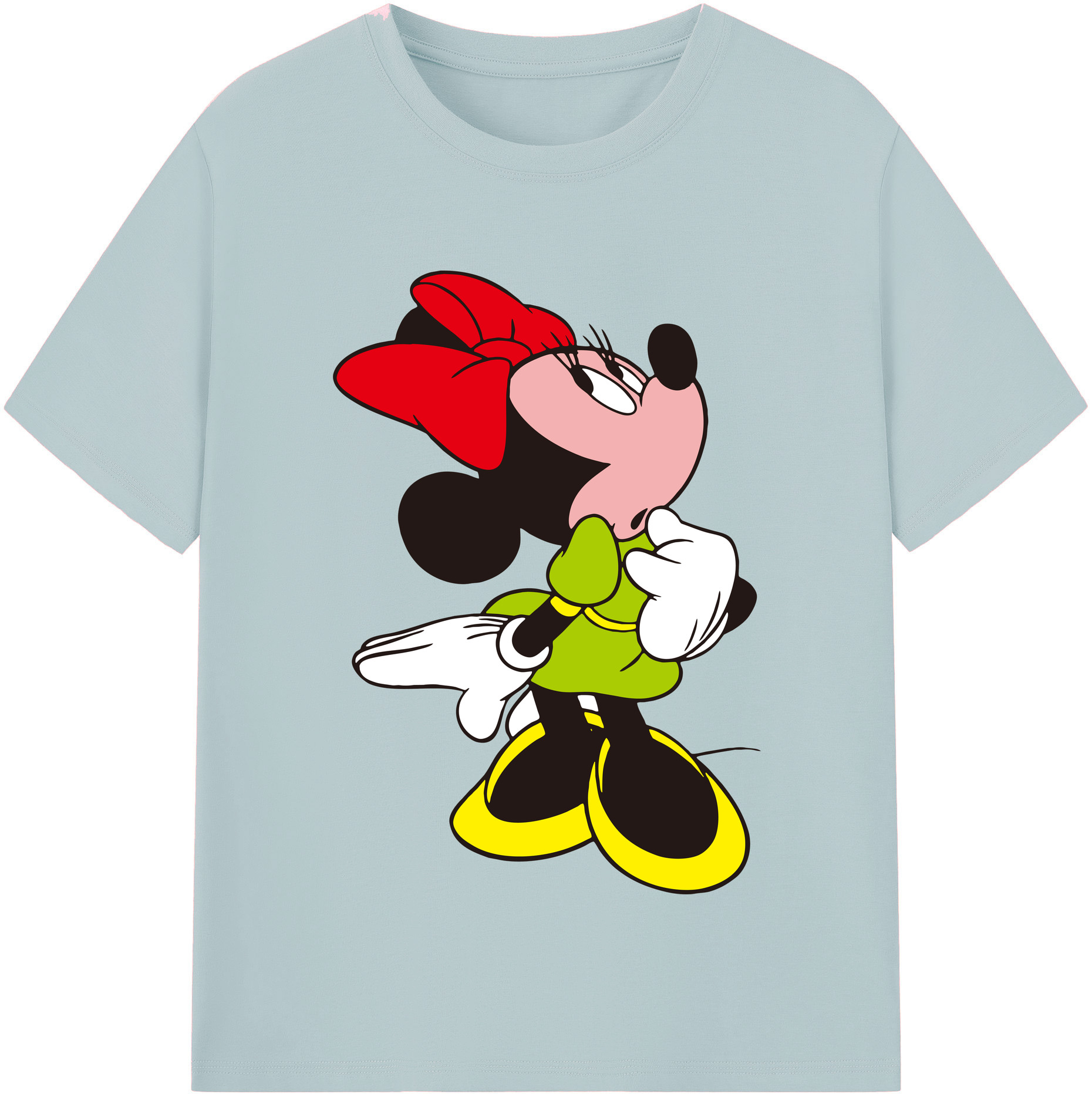 （画像用） ミッキーマウス Mickey Mouse 綿100％半袖Tシャツ（フロントプリント）